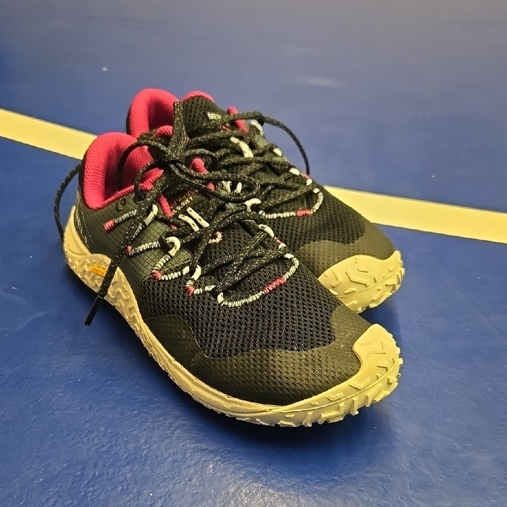 Black and Pink Athletic Shoes